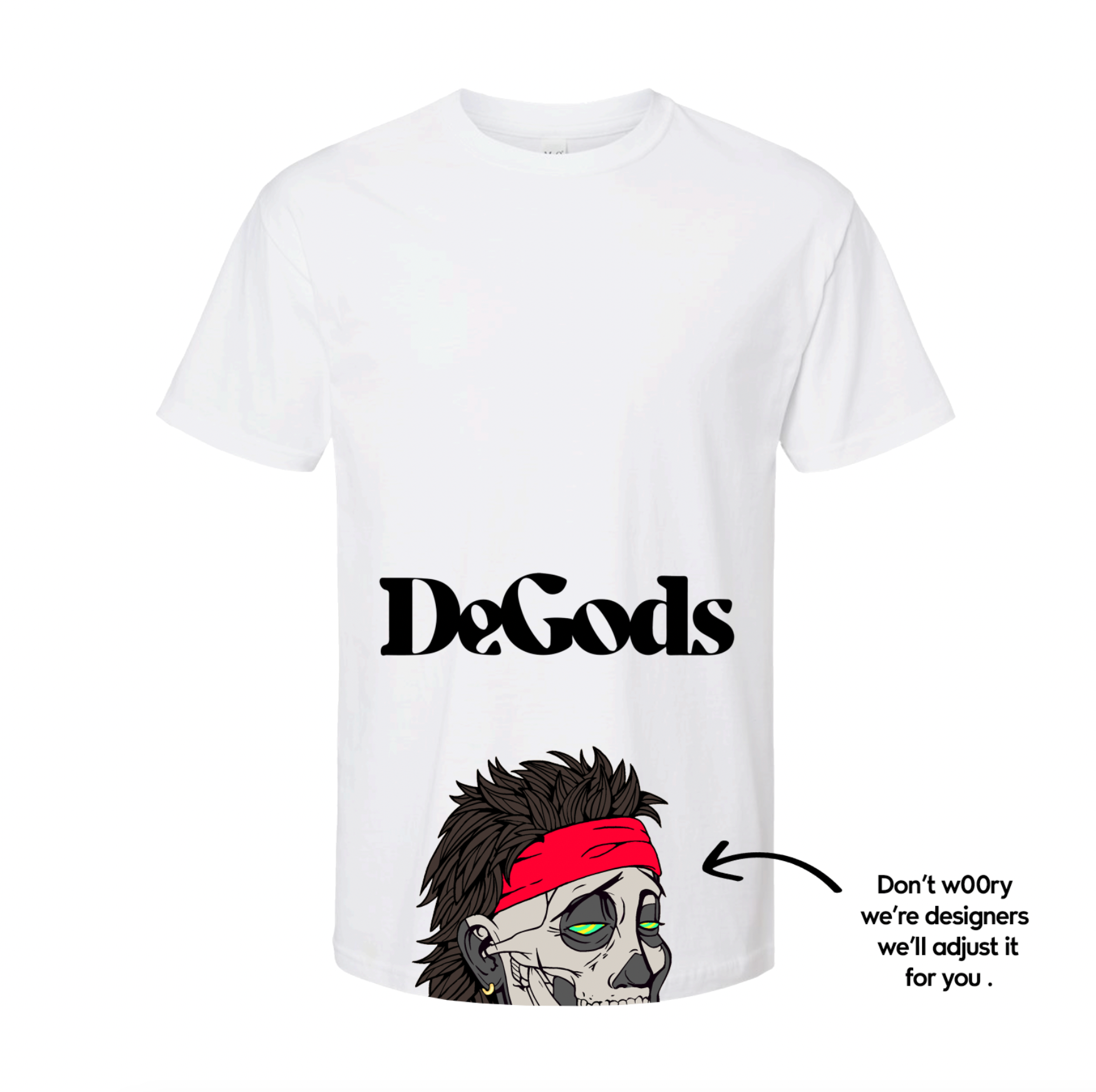 Custom DeGod Cropped Tee