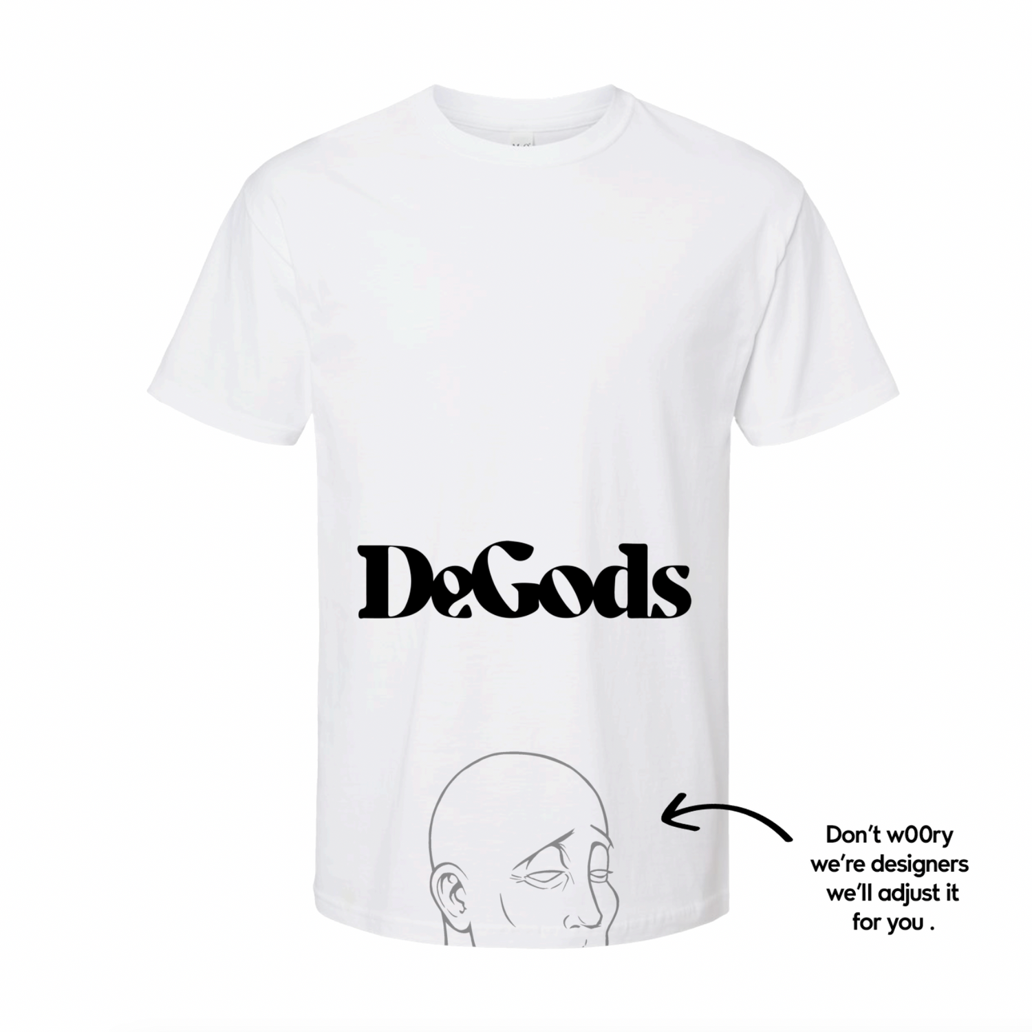 Custom DeGod Cropped Tee